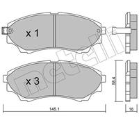 Plaquettes de frein 22-0610-0 METELLI pour FORD MAZDA