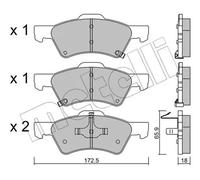 Plaquettes de frein 22-0623-0 METELLI pour CHRYSLER VOYAGER IV