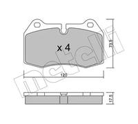 Plaquettes de frein 22-0645-0 METELLI pour BMW 8 7