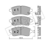 Plaquettes de frein 22-0793-1 METELLI pour SUZUKI DAIHATSU MAZDA