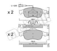 Plaquettes de frein 22-0817-1 METELLI pour ALFA ROMEO GIULIETTA