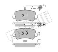 METELLI 22-0899-0 Plaquettes de frein