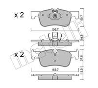 Plaquettes de frein 22-0959-0 METELLI pour BMW 1 2 Coupé 2 Décapotable