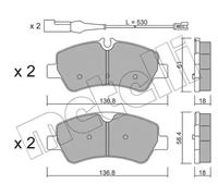 Kit De Plaquettes De Frein Frein À Disque Metelli 22-0991-1 pour Ford