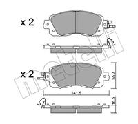 METELLI 22-1080-0 Plaquettes de frein