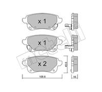METELLI 22-1112-1 Plaquettes de frein
