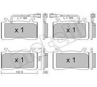 Kit De Plaquettes De Frein Frein À Disque Metelli 22-1141-0 pour Alfa Romeo