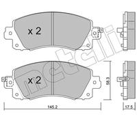 METELLI 22-1161-0 Plaquettes de frein