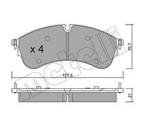 Plaquettes de frein 22-1174-0 METELLI pour MAN VW