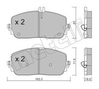 METELLI 22-1194-0 Plaquettes de frein