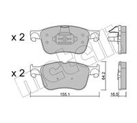 METELLI 22-1205-1 Plaquettes de frein