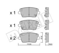 METELLI 22-1242-0 Plaquettes de frein