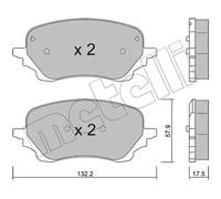 METELLI 22-1247-0 Plaquettes de frein