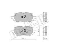 METELLI 22-1248-0 Plaquettes de frein