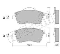 Plaquettes de frein 22-1249-0 METELLI pour VOLVO XC40