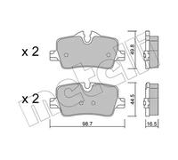 METELLI 22-1264-0 Plaquettes de frein