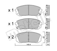 METELLI 22-1298-0 Plaquettes de frein