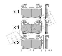 METELLI 22-1306-0 Plaquettes de frein