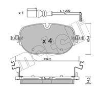 Plaquettes de frein 22-1318-0 METELLI pour CUPRA VW