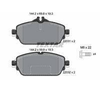 Plaquettes de frein 2203102 TEXTAR pour MERCEDES-BENZ LA