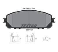 Plaquettes de frein 2207001 TEXTAR pour JEEP CHEROKEE CHEROKEE VAN