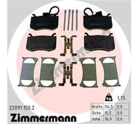 ZIMMERMANN 22091.150.2 Plaquettes de frein