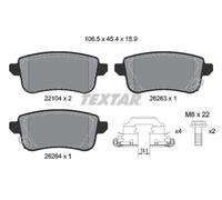 TEXTAR 2210401 Plaquettes de frein