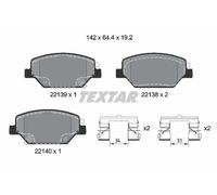 TEXTAR 2213901 Plaquettes de frein