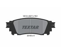TEXTAR 2215301 Plaquettes de frein