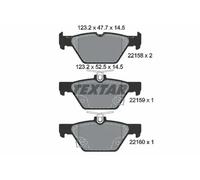 Textar Plaquettes de frein 2215801 pour Subaru Forester Levorg Outback Legacy VI