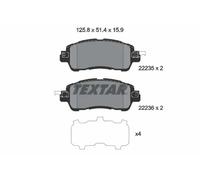 Textar Jeu de plaquettes de frein 2223501 – Avant