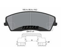 Plaquettes de frein 2241701 TEXTAR pour DODGE CHARGER CHALLENGER Coupé