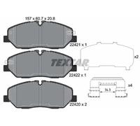 Plaquettes de frein 2242101 TEXTAR pour HYUNDAI H350 Fourgon