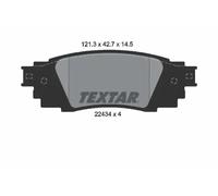 Plaquettes de frein 2243401 TEXTAR pour LEXUS TOYOTA