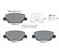 TEXTAR 2244901 Plaquettes de frein