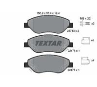Jeu de plaquettes de frein TEXTAR 2247601, avant