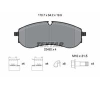 Plaquettes de frein 2249201 TEXTAR pour VW MAN