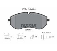 Jeu de plaquettes de frein TEXTAR 2249301, avant