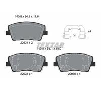 Plaquettes de frein 2293401 TEXTAR pour KIA GENESIS