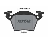 Plaquettes de frein 2302001 TEXTAR pour MERCEDES-BENZ VITO Autobus/Autocar