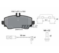 Plaquettes de frein 2307005 TEXTAR pour MERCEDES-BENZ VANEO
