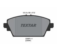 Plaquettes de frein 2309501 TEXTAR pour NISSAN ALMERA TINO PRIMERA PRIMERA Break