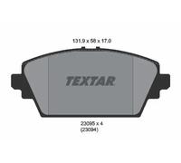 Plaquettes de frein 2309501 TEXTAR pour NISSAN PRIMERA ALMERA TINO PRIMERA Break