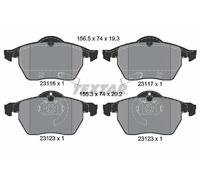 Plaquettes de frein 2311701 TEXTAR pour SAAB OPEL
