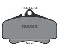 Plaquettes de frein 2313901 TEXTAR pour PORSCHE 911 911 Décapotable 911 Targa