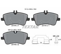 Plaquettes de frein 2314402 TEXTAR pour MERCEDES-BENZ Coupé