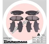 Plaquettes de frein 23178.160.1 ZIMMERMANN pour HONDA S2000 CIVIC VII Hatchback