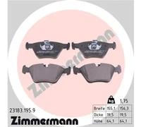 Plaquettes de frein 23183.195.9 ZIMMERMANN pour BMW 3 3 Coupé 3 Touring X3