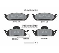 Plaquettes de frein 2319303 TEXTAR pour MERCEDES-BENZ CLASSE M