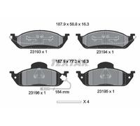 Plaquettes de frein 2319303 TEXTAR pour MERCEDES-BENZ CLASSE M
